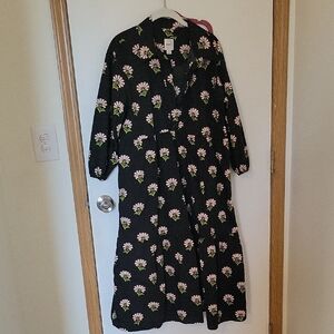 Floral Black Dress